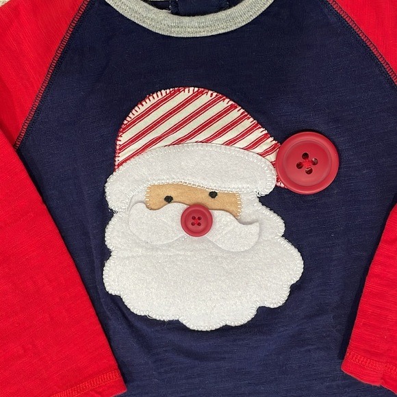 Mud Pie Santa long sleeve shirt, Christmas shirt, size 4T/5T 🎄 - Picture 2 of 3